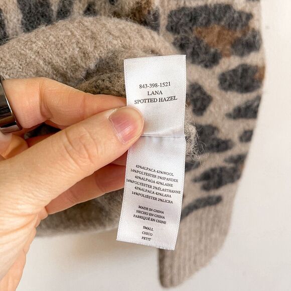 Rails Lana Spotted Hazel Alpaca Wool Sweater Size S - Picture 4 of 8